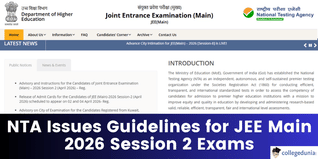 NTA Issues Guidelines for JEE Main 2026 Session 2 Exams; Check Mandatory Dress Code, Prohibited Items List